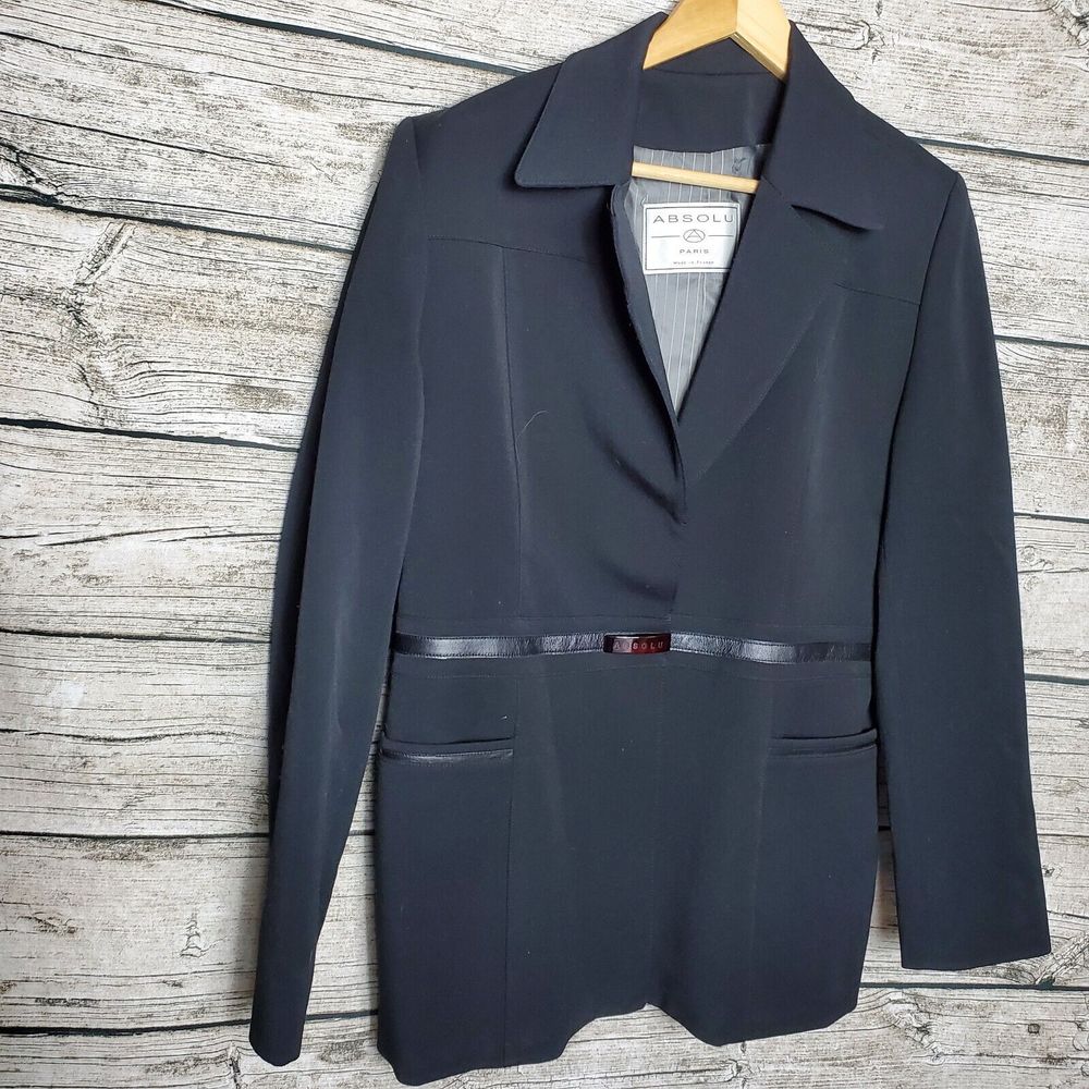 Absolu Paris Black Blazer Size 4